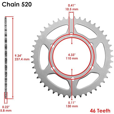 Caltric Blue O-Ring Drive Chain & Sprockets Kit Compatible with Yamaha FZ6 2004 2005 2006 2007 2008 2009 in Kuwait