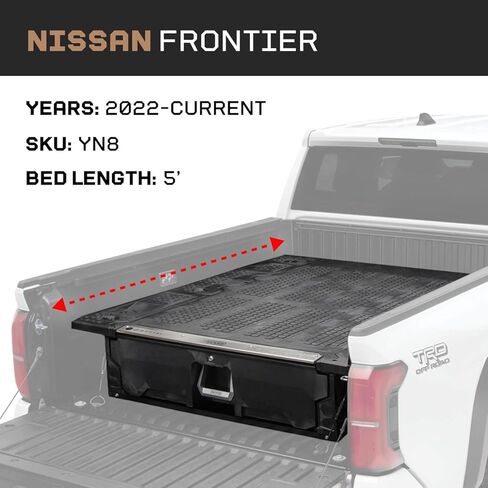 DECKED Truck Bed Storage System Includes System Accessories | Compatible with Nissan Frontier (2022-current) 5' in Kuwait