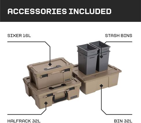 DECKED Truck Bed Storage System Includes System Accessories | Compatible with Nissan Frontier (2022-current) 5' in Kuwait