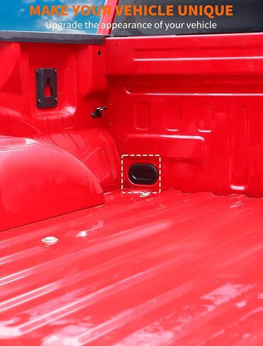 Savadicar 2-Piece Black Drain Hole Plug for 2015-Present Ford F150, Truck Bed Drainage Port Waterproof Cover, Exterior Protective Accessories in Kuwait