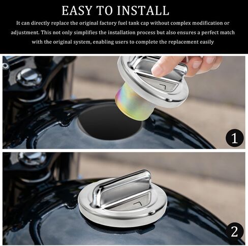غطاء خزان الوقود، غطاء الوقود، غطاء الغاز للدراجات النارية في مادة حديدية، أغطية الغاز للدراجات النارية العالمية متوافقة مع GY6 50cc 150cc 250cc الصينية ATV Moped Scooter Roketa Taotao in Kuwait