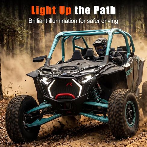 LED Grille Accent Fang Lights for Polaris RZR PRO XP/R/S 2025 2026+ Accessories, Waterproof White DRL Signature Lights Front Grill Lamps(1 Pair) in Kuwait