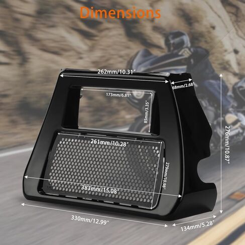 Front Spoiler Radiator Chin Cover ,Front Lower Fairing Spoilers Radiator Oil Cooler Chin Cover Fits for Road Glide 2024, CVO Street Road Glide 2023-2025 Accessories,Replace# 57200457 in Kuwait