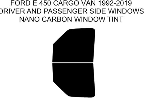 Precut Tint Kit Nano Carbon Film for Ford E 450 Cargo Van 1992-2019 Driver and Passenger Windows Computer Cut to Custom Fit Your Windows.. (35% All) in Kuwait