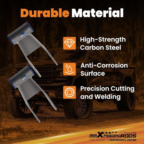 أغلال خفض خلفية maxpeedingrods مقاس 2 بوصة لسيارة Chevy Silverado/GMC Sierra 1500 2019-2024، مجموعة إسقاط قابلة للتعديل in Kuwait