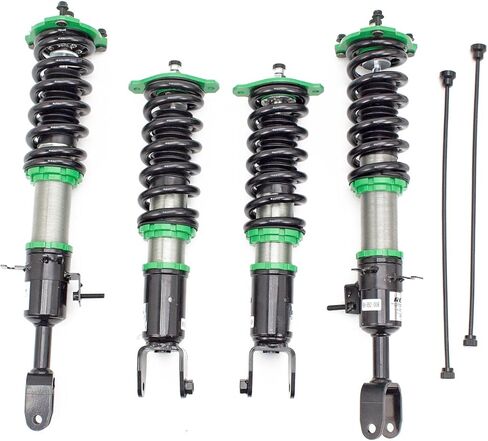 R9-HS2-008_2 متوافق مع Infiniti G35 Coupe (V35) 2003-07 Hyper-Street II Coilover Kit مع مجموعة خفض قوة التخميد 32 اتجاهًا بواسطة Rev9، 32 تعديل مستوى التخميد in Kuwait
