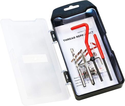 Thread Repair Kit, M5 x 0.8 mm Thread Repair Insert Kit Compatible Hand Tool Set for Auto Repairing (M5-0.8) in Kuwait