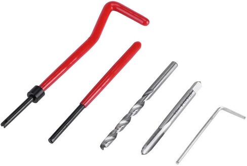 Thread Repair Kit, M5 x 0.8 mm Thread Repair Insert Kit Compatible Hand Tool Set for Auto Repairing (M5-0.8) in Kuwait