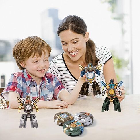 Transformable Robot Spinner Fidget Toys, 6 Pack Deformable Fidget Spinners for Kids Party Favor Fingertip Gyros for Christmas Stocking Stuffer Bulk Gifts Kids Classroom Prizes in Kuwait