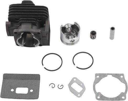 44mm Cylinder for Piston Kit for 52CC 44F-5 Brush Cutter Motor – Aluminum Single-Piece Assembly with for Piston Rings, Pin, Gaskets & Bearing in Kuwait