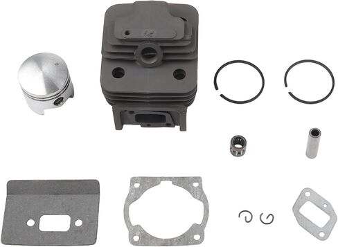 44mm Cylinder for Piston Kit for 52CC 44F-5 Brush Cutter Motor – Aluminum Single-Piece Assembly with for Piston Rings, Pin, Gaskets & Bearing in Kuwait