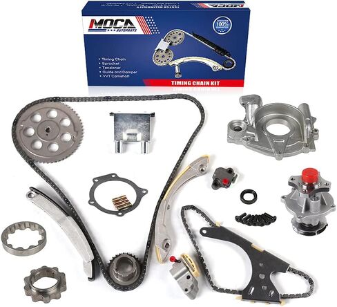 MOCA Timing Chain Kit & Oil Pump & Water Pump Compatible with 04-06 for Chevrolet Colorado 3.5L & 04-06 for GMC Canyon 2.8L & 04-07 for Buick Rainier 4.2L & 03-08 for Isuzu Ascender 4.2L in Kuwait