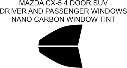 DIY Precut Window Tint Film for Mazda CX-5 4 DR SUV 2017-2025 Driver and Passenger Windows Factor Fit 5% 15% 20% 35% 50% Tint Shades Bocking 99% UV Rays Scratch Resistant (15% All) in Kuwait