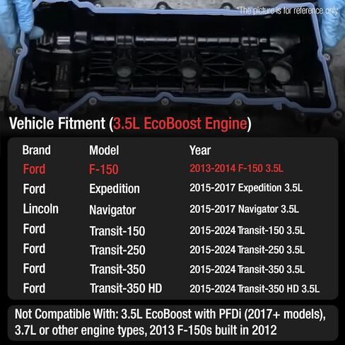VS50879R Valve Cover Gasket Set for Ford F150 F-150 2013 2014, Engine Valve Cover Gasket for Ford F150 3.5L EcoBoost 2013 2014, BR3Z6C535A for F-150 3.5L Engine, for Transit Expedition Navigator in Kuwait