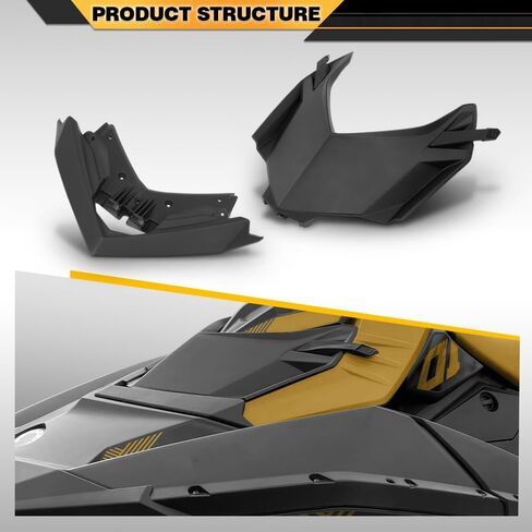 CNNELL Front Deflector Lid Upper Storage Cargo Bin Cover Compatible with Sea-Doo Spark (2up) 2014-2022, Fit Sea-Doo Spark (3up) 2014-2022 295100865, 295100553, 295100864, 295100870 Black in Kuwait