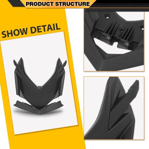 CNNELL Front Deflector Lid Upper Storage Cargo Bin Cover Compatible with Sea-Doo Spark (2up) 2014-2022, Fit Sea-Doo Spark (3up) 2014-2022 295100865, 295100553, 295100864, 295100870 Black in Kuwait