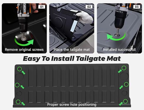 Truck Bed Liner&Tailgate Liner for 2019-2026 Chevrolet Chevy Silverado 1500(Only Multi-Flex Tailgate)&GMC Sierra 1500(Only Fit Multipro Tailgate),Bed Mat Accessories(Not Fit Drop-in Liners) in Kuwait