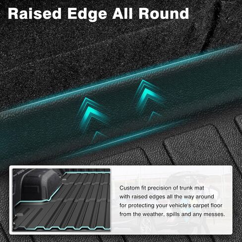 Mixsuper Truck Bed Mat for Chevy Silverado 1500/GMC Sierra 1500 2019-2026, Fit for 6.6 Ft Bed, All Weather Bed Liner TPE Durable Odorless Black in Kuwait