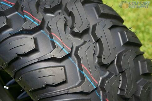 12" Black Steel Wheels and 22x11-12" Crawler All Terrain Tires Combo - Set of 4 in Kuwait