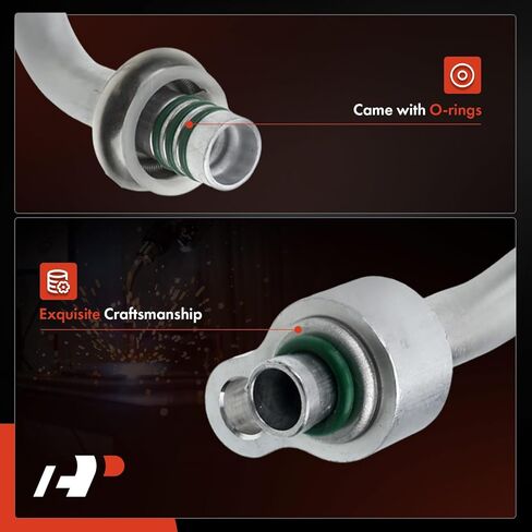 مجموعة خرطوم سائل A-Premium A/C متوافقة مع Ford Explorer 2006-2010، Explorer Sport Trac 2007-2010 وMercury Mountaineer 2006-2010، 4.0L 4.6L، مكثف للتبخر، مع أنبوب فتحة in Kuwait