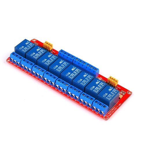 وحدة مرحل 8 قنوات 24 فولت من ShillehTek - لوحة تحكم مرحل عالية ومنخفضة المستوى لـ Arduino وRaspberry Pi وPLC وأتمتة المنزل والتحكم الصناعي والروبوتات والمشروعات اليدوية in Saudi Arabia
