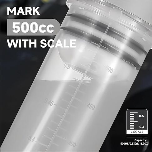 مضخة استخراج السوائل 500 سم مكعب لاستخدام السيارات، حقنة تغيير الزيت اليدوية مع خرطوم مطاطي 70 سم و2 قطعة أنابيب تمديد 30 سم لسهولة تغيير الزيت in Kuwait