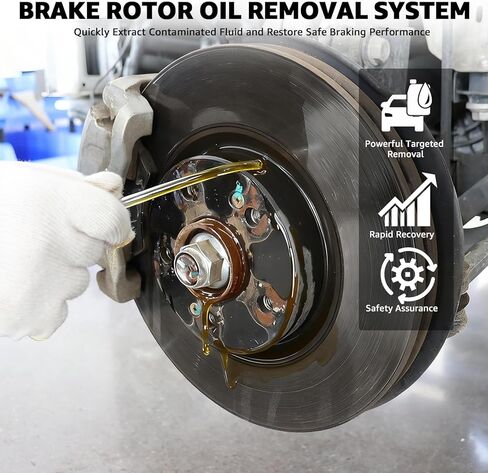 BESTOOL 6L Pneumatic Oil Extractor Pump, Stainless Steel Automotive Fluid Evacuator for Engine Oil, Brake Fluid & Brake Rotor Surface Oil, Oil & Brake Fluid Change Tool with 79" and 8" Hoses in Kuwait