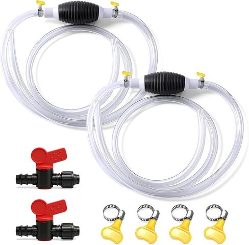 Multifunctional Liquid Siphon Pump for Gasoline, Manual Fuel Transfer Pump Gasoline Siphone Hose, Portable Sucker Pump for Gasoline Diesel and Other Liquid Water, with 3.2ft Siphon Hose in Kuwait