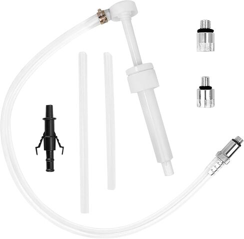 Transmission Fluid Pump Kit, Fluid Pump for Standard Quart Bottleswith 3/8 Inches Metal Swivel & Adapter, 8cc Per Pump Stroke, Transmission Fluid Pump Kit for Most Cars (White) in Kuwait