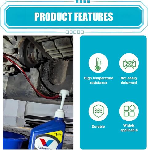 Transmission Fluid Pump Kit, Fluid Pump for Standard Quart Bottleswith 3/8 Inches Metal Swivel & Adapter, 8cc Per Pump Stroke, Transmission Fluid Pump Kit for Most Cars (White) in Kuwait