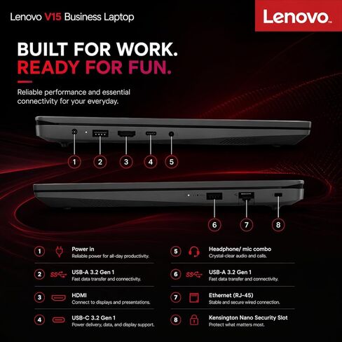Lenovo Loq 15 Gaming Laptop Intel 8-core i5-13420H حتى 4.6 جيجا هرتز 16 جيجا DDR5 512 جيجا SSD واي فاي + BT لوحة مفاتيح بإضاءة خلفية HDMI W11 Nvidia 4 جيجا (Loq15 - متجدد) in Saudi Arabia