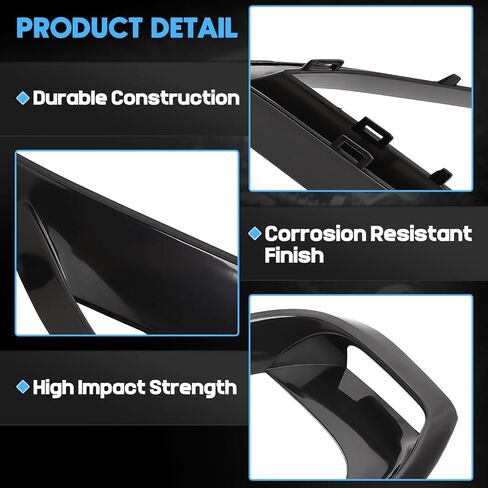 2 Pcs Front Bumper Fog Light Trim Cover Bezel Fit For BMW 428i 430i 435i 440i F32 F33 2014-2020 Left & Right Bumper Trim Grille Replaces 51117294839 51117294840 in Kuwait
