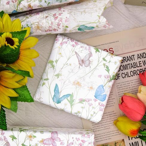 100 Sheets Spring Butterfly Tissue Paper for Gift Bags, Spring Butterfly Wrapping Tissue for Home Party Supplies, 14'' x 20'' (A) in Kuwait