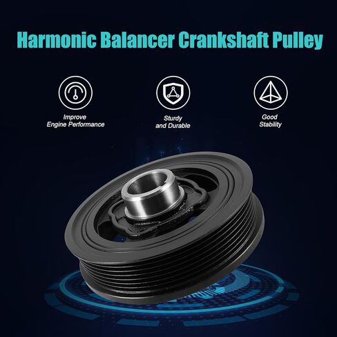 AULINK 594-350 Harmonic Balancer Crankshaft Pulley For Toyota 4Runner 2003-2020,Tacoma 2005-2015,Tundra 2005-2014,FJ Cruiser 2007-2014;For Lexus GS300 2006,IS250 2006-2015 2.5/3.0/4.0L V6#1347031010 in Kuwait