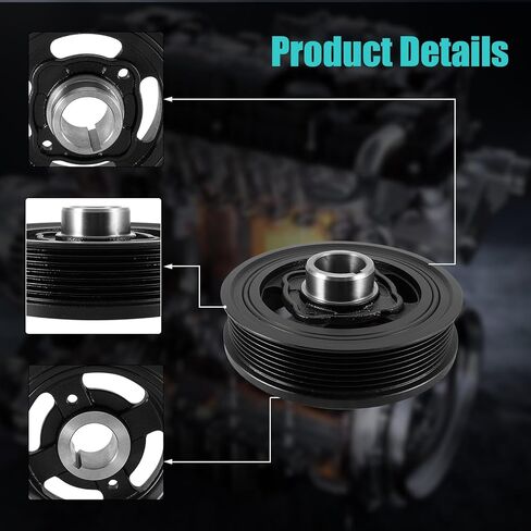 AULINK 594-350 Harmonic Balancer Crankshaft Pulley For Toyota 4Runner 2003-2020,Tacoma 2005-2015,Tundra 2005-2014,FJ Cruiser 2007-2014;For Lexus GS300 2006,IS250 2006-2015 2.5/3.0/4.0L V6#1347031010 in Kuwait
