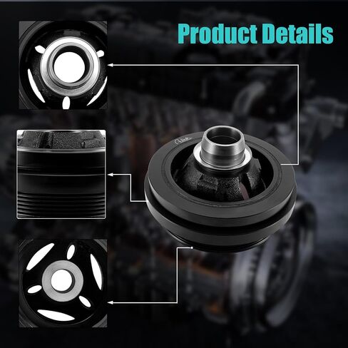 AULINK 594-427 Harmonic Balancer Crankshaft Pulley For 2009 Chrysler Aspen,For 2009-2013 Dodge Durango Ram 1500 2500 3500 4000,For 2011-2020 Ram 1500 Classic 2500 3500 4500 5500 Pickup 5.7L 6.4L V8 in Kuwait
