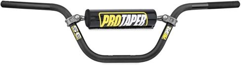 7/8 Inch Motorcycle Handlebars Aluminum, Compatible Pit Or Dirt Bike Handlebar with Foam Pad Universal for Motocross Pit Dirt Bike ATV Quad Mini Bike (Black, High Rise) in Kuwait