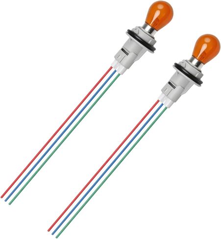 2-Pack Front Turn Signal Light Socket with Bulbs and Harness Kit Compatible with Honda Accord Civic CR-V Acura TL RDX 1998-2012, Turn Signal Lamp Bulb and Holder Replace# 33302-SR3-A01 in Kuwait