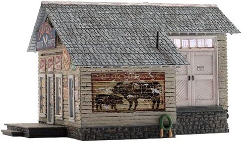 Woodland Scenics® Build & Ready® Carver's Butcher Shoppe، مقياس N in Kuwait