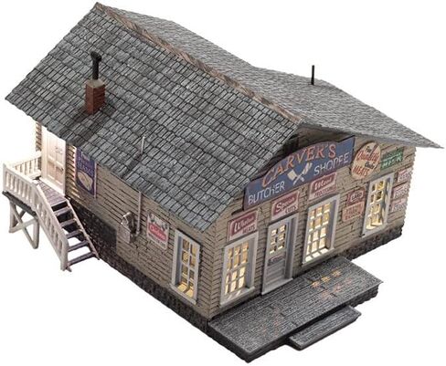 Woodland Scenics® Build & Ready® Carver's Butcher Shoppe، مقياس N in Kuwait