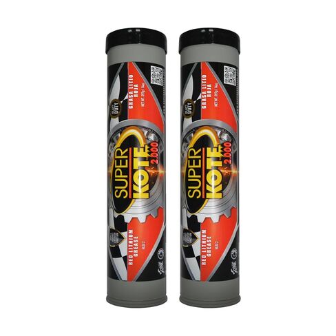 Red and Tacky Lithium Grease Superkote 2000 | NLGI 2 | EP Grease | Tube | High Temperature | Heavy Duty | Industrial | Construction | Automotive | Red Grease | 2-Pack of 14 Oz. in Kuwait