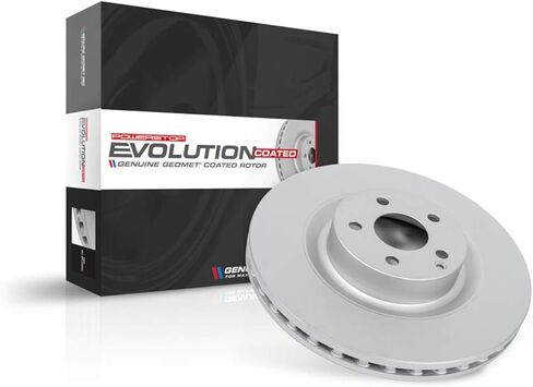 دوار الفرامل الخلفي المطلي بالكامل من PowerStop لسيارات BMW 228i Gran Coupe 2021-24 |228i xDrive Gran Coupe 2020-24 |X1 2016-22 |X2 2018-23 - ترقية دوار القرص OE المباشر، EBR1657EVC in Kuwait