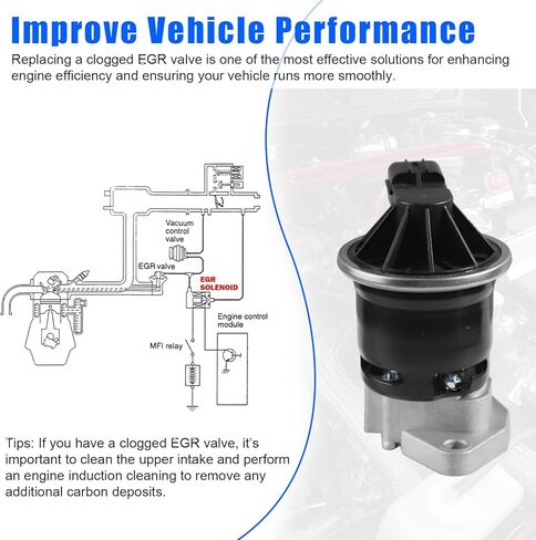 EGV981 EGR Valve Compatible with Honda Accord DX/EX/LX 2.4L L4 2003-2007, OE: 18011RAAA00 in Kuwait
