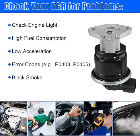 EGV981 EGR Valve Compatible with Honda Accord DX/EX/LX 2.4L L4 2003-2007, OE: 18011RAAA00 in Kuwait