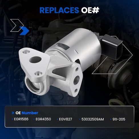 EGR Valve 911-205 Compatible with Dodge Ram 1500/Durango 5.7L HEMI 2004-2008 | Replaces 53032509AM, Standard EGR1586 | Compatible with Chrysler 300 & Grand Cherokee 5.7L in Kuwait