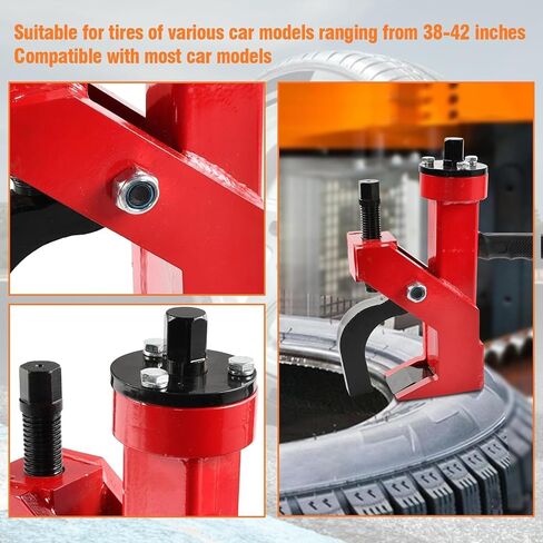 Heavy Duty Pneumatic Bead Breaker Tool with Rubber Grip Handle for Tire Repair On Trucks, Cars, and ATVs.Ergonomic and Safe Handling in Kuwait