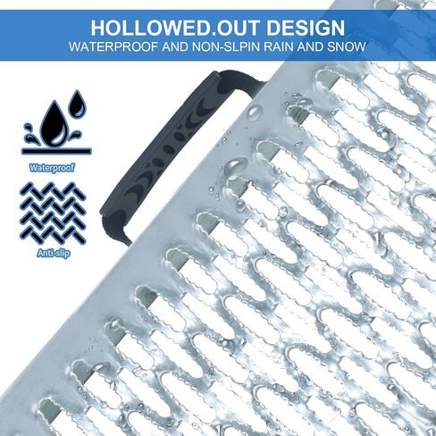 81.88 inches Long and 10.55 inches Wide Heavy Duty Folding Loading Ramp, Motorcycle; Lawn Mower; Snow Plough; Bikes; ATV; UTV; Golf Carts, Tooth Shape Hole, Pack of 1 in Kuwait