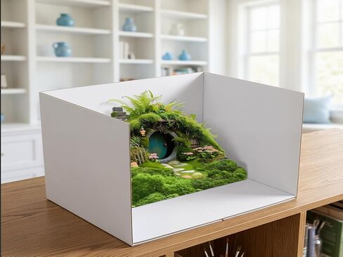 Cardboard Diorama Kit, 13 x 8.7 x 8.3 Inch Display Box with Double-Sided Tape for DIY Crafts, Toys and Miniatures in Kuwait