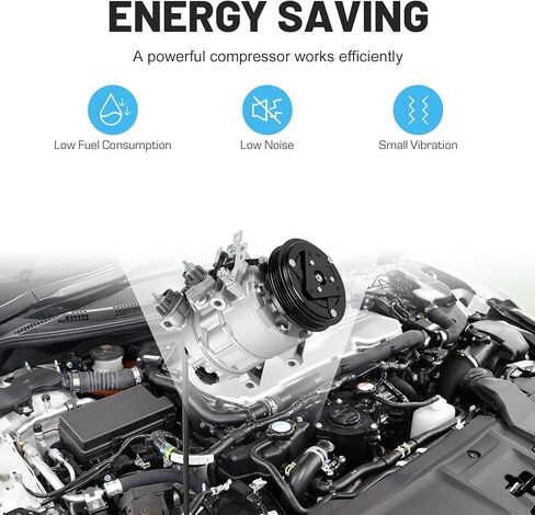 ILONPA New AC Air Conditioning Compressor with Clutch for Ford Focus 2014 2015 2016 2017 2018 L4 2.0L 2.0, (Naturally Aspirated Only, NOT for Turbocharged), 6513218 7513218 in Kuwait