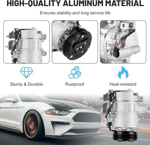 ILONPA New AC Air Conditioning Compressor with Clutch for Ford Focus 2014 2015 2016 2017 2018 L4 2.0L 2.0, (Naturally Aspirated Only, NOT for Turbocharged), 6513218 7513218 in Kuwait